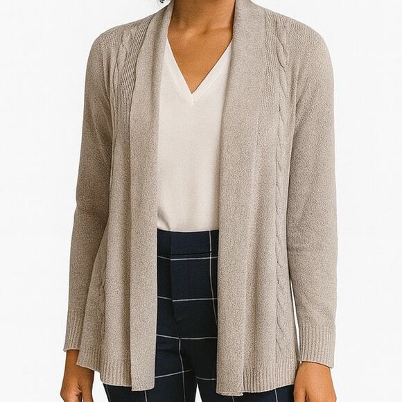 Talbots 100% Cotton Open Front Cardigan – Women’s Small - Picture 1 of 7